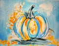 Blue & Orange Pumpkin Paint Kit