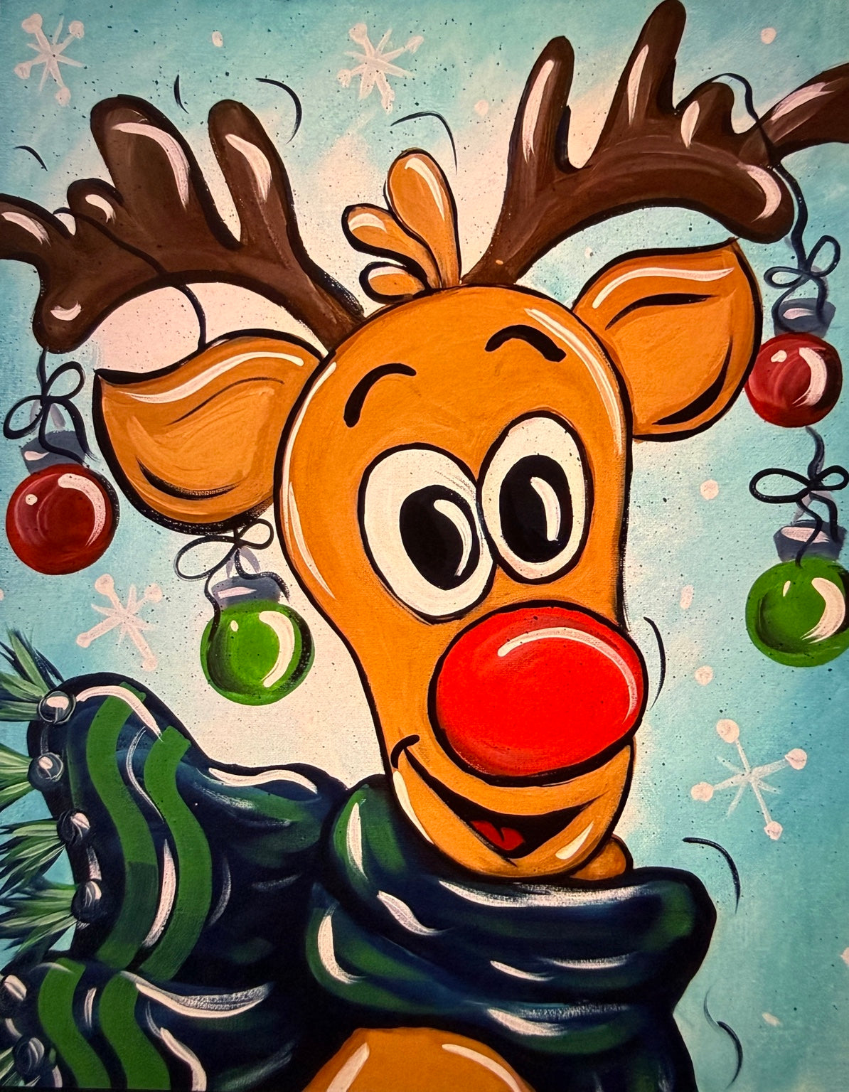 Christmas Reindeer Paint Kit