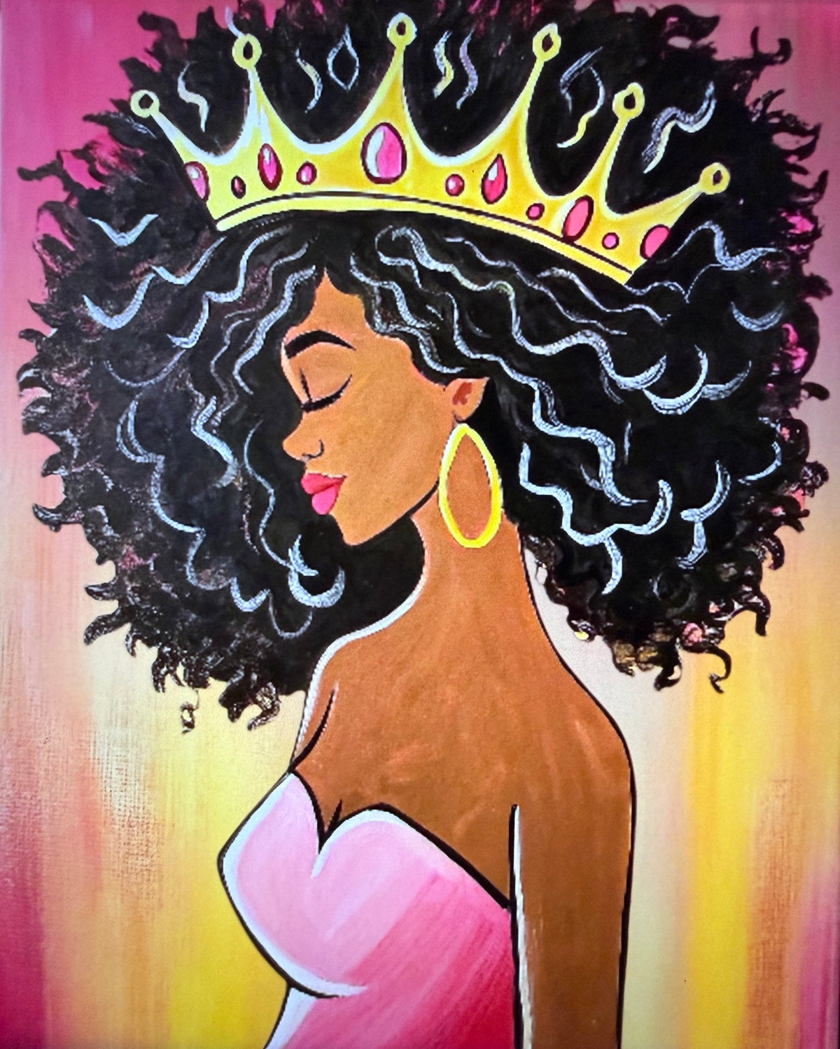 Crowned Black Queen Paint Kit